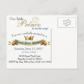 アフリ王室のカのプリンスエレガントはがき招待状 インビテーションポストカード (裏面)