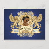 アフリ王室のカのプリンスエレガントはがき招待状 インビテーションポストカード (正面)