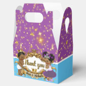 アフリ王室のカの王子またはプリンセス紫|青|金ゴールド フェイバーボックス (オープン)