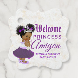 アフリ王室のカプリンセスパープル&ラベンダーマーブル フェイバータグ