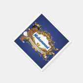 アフリ王室のカ公王室の公シャワー |誕生日 スタンダードカクテルナプキン (角)