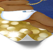 アフリ王室のカ王子の赤ちゃんシャワーギフトテーブルサイン ポスター (角)