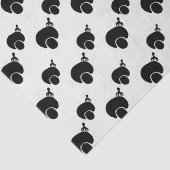 アフロとピック白黒ティッシュペーパー 薄葉紙 (詳細)