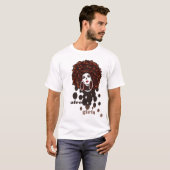 アフロの女の子 Tシャツ (正面フル)