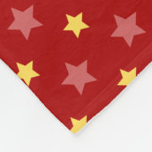 アフロの漫画を持つクリスマスガール フリースブランケット (角)