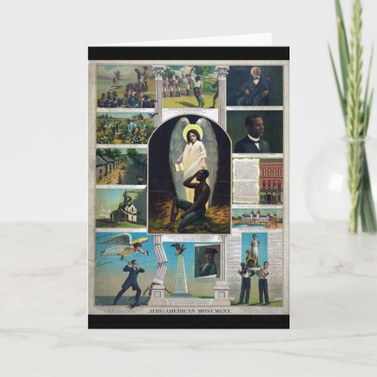 アフロアメリカの記念碑、1897年頃 カード (正面)