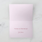 アフロアメリカン·ベビーシャワーありがとう サンキューカード (内部)