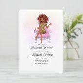 アフロアメリカ人クイーンの独身パーティー 招待状 (スタンド正面)