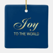 アフロエンジェルとベビーイエスクリスマスオーナメント セラミックオーナメント (裏面)