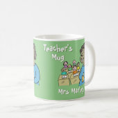 アフロカリブの女子先生withクラス コーヒーマグカップ (正面右)