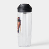 アフロクイーンアートファッションメラニンシックカスタムホテル ウォーターボトル (背面)