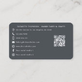 アフログラムはっきりしたクラフトビジネスブランディング 名刺 (裏面)