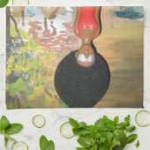 アフログラム：時代を超越した美しい キッチンタオル (折り畳み)