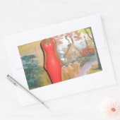 アフログラム：時代を超越した美しい 長方形シール (封筒)