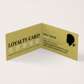 アフロスタイル、メンズ理容師詳細ロイヤリティカード、 名刺 (内部)