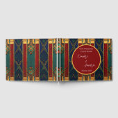 アフロセントリックなデザインの結婚式ゲストブック ゲストブック (全面)