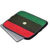 アフロセントリックアーティザンクロシェプリントエレクトロニクスバッグ ラップトップスリーブ (正面下部)