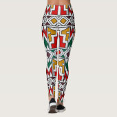 アフロセントリックスタイリッシュスカジュアルポーツハイウエスト レギンス (裏面)