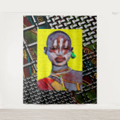 アフロセントリックタペストリーアートプリント タペストリー (正面)