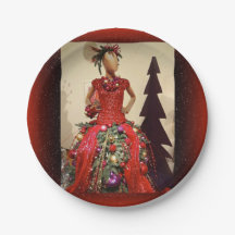 アフロセントリックドレス型枠マネキンクリスマスツリー