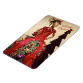 アフロセントリックドレス型枠マネキンクリスマスツリー マグネット (左側)