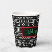 アフロセントリックファミリー懇親会デザイン紙カップ 紙コップ (正面)
