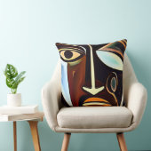 アフロセントリック抽象芸術アート クッション (椅子)