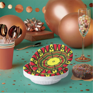 アフロセントリック曼荼羅 ペーパーボウル