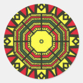 アフロセントリック曼荼羅 ラウンドシール (正面)