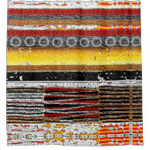 アフロセントリック素朴パティーナ シャワーカーテン (正面)