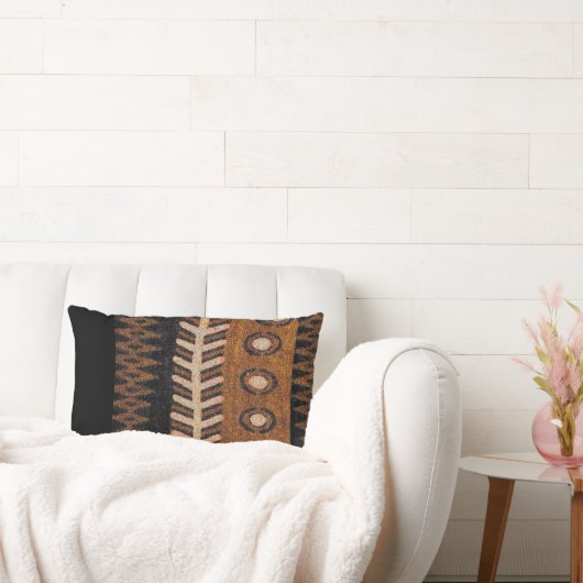 アフロセントリック部族モチーフ装飾用クッション ランバークッション (ソファ)