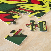 アフロセントリック部族槍 ジグソーパズル (側面)