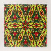 アフロセントリック部族槍 ジグソーパズル (横)