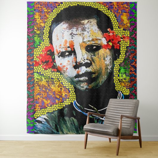 アフロセントリック トライバル リリジジャス タペストリー (インサイチュ)