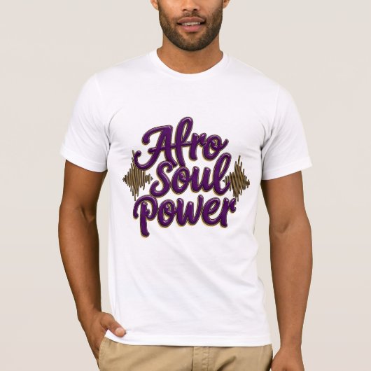 アフロソウルパワーTシャツ Tシャツ (正面)