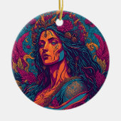 アフロディテの抱擁:愛の女神 セラミックオーナメント (正面)