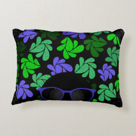 アフロディバグリーン&ブルー アクセントクッション