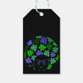 アフロディバグリーン&ブルー ギフトタグ