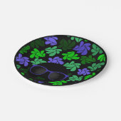 アフロディバグリーン&ブルー ペーパープレート (アングル)