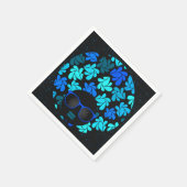 アフロディバターコイズティール（緑がかった色）ナプキンス スタンダードカクテルナプキン (角)