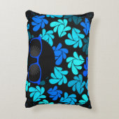 アフロディバターコイズティール(緑がかった色)ホームデコール アクセントクッション (裏面(縦))