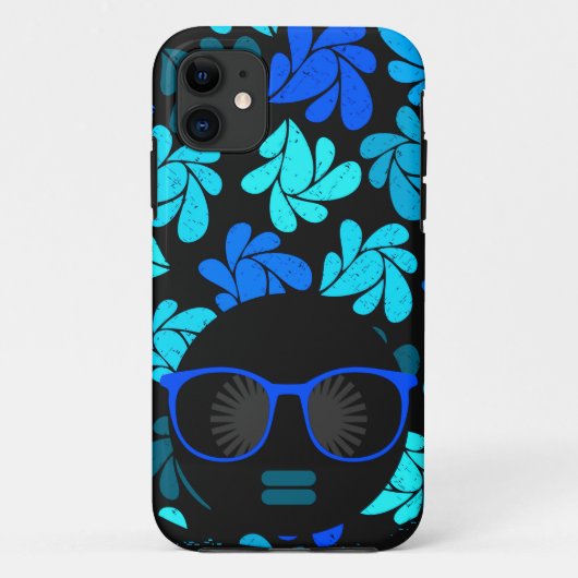 アフロディバターコイズティール（緑がかった色） Case-Mate iPhoneケース (裏面)