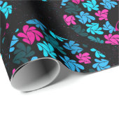 アフロディバターコイズ&ホットピンク ラッピングペーパー (ロールコーナー)