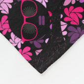 アフロディバピンク フリースブランケット (角)