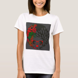 アフロディバレッドグリーン石板ブラック Tシャツ