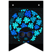 アフロディヴァターコイズティール（緑がかった色）パーティーデコレーション バンティングフラッグ (第3の旗)