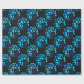 アフロディヴァターコイズティール(緑がかった色) ラッピングペーパー (フラット)