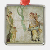 アフロディーテの前で罰されるエロス メタルオーナメント (正面)