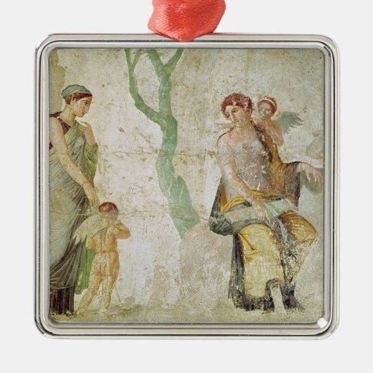アフロディーテの前で罰されるエロス メタルオーナメント (正面)