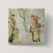 アフロディーテの前で罰されるエロス 缶バッジ (正面)